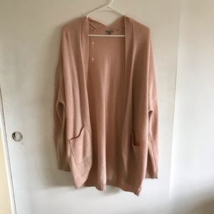 Light salmon cardigan